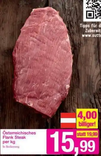 Sutterlüty Österreichiches Flank Steak Angebot