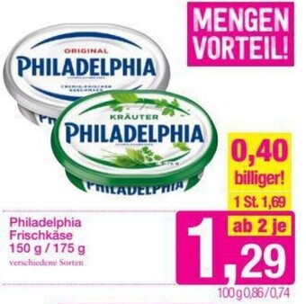 Sutterlüty Philadelphia Frischkäse 150/175 g Angebot