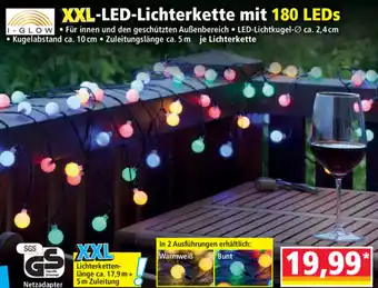 Norma XXL Led Lichterkette Mit 180 Leds Angebot