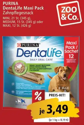 ZOO & Co PURINA DentaLife Maxi Pack Angebot