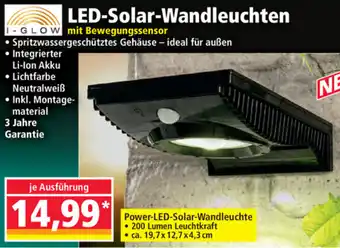 Norma Led Solar Wandleuchten Mit Bewegungssensor Angebot