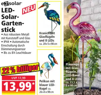 Norma Ezsolar Led Solar Garten Stick Angebot