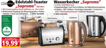 Norma Edelstahl Toaster,Wasserkocher Angebot