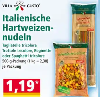 Norma Villa Gusto Italienische Hartweizen Nudeln 500g Angebot