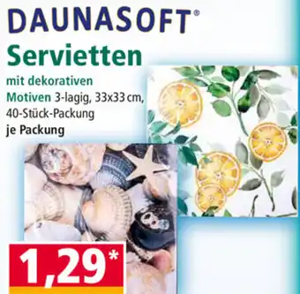 Norma Daunasoft Servietten Angebot