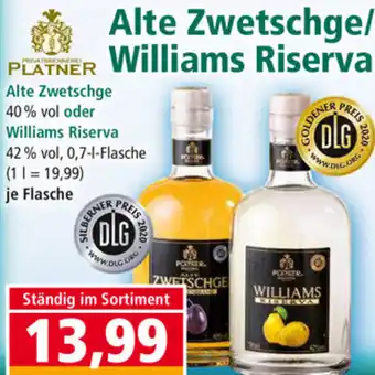 Norma Alte Zwetschge/Williams Riserva Angebot