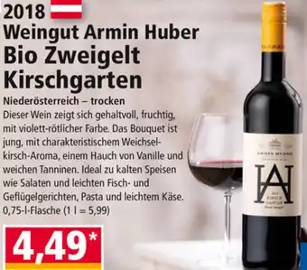 Norma 2018 Weingut Armin Huber Bio Zweigelt Kirschgarten Angebot