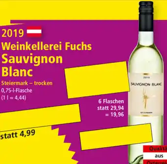 Norma 2019 Weinkellerei Fuchs Sauvignon Blanc Angebot