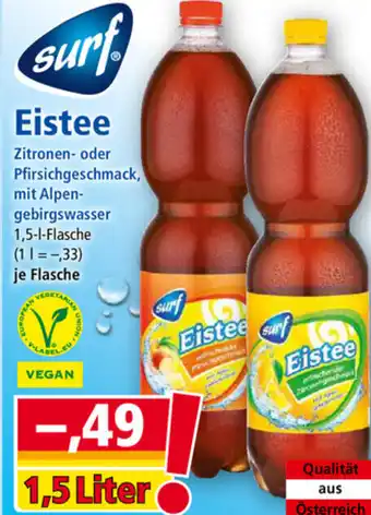 Norma Surf Eistee 1,5 L Angebot