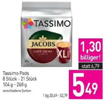 Sutterlüty Tassimo Pads 104g-268g Angebot