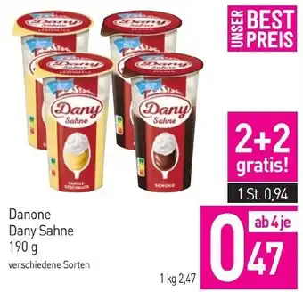 Sutterlüty Danone Dany Sahne 190g Angebot