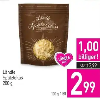 Sutterlüty Ländle Spätzlekäs 200g Angebot