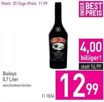 Sutterlüty Baileys 0.7 Liter Angebot