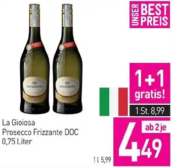 Sutterlüty La Gioiosa Prosecco Frizzante DOC 0.75 Liter Angebot