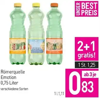Sutterlüty Römerquelle Emotion 0.75 Liter Angebot