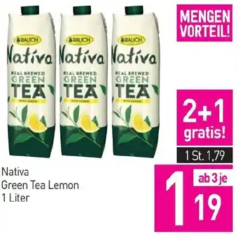 Sutterlüty Nativa Green Tea Lemon 1 Liter Angebot