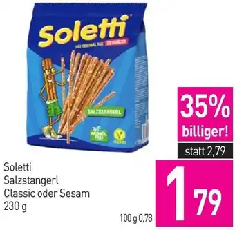 Sutterlüty Soletti Salzstangerl Classic oder Sesam 230 g Angebot