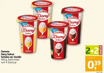 ADEG Danone Dany Sahne Schoko Od. Vanille 190 g. Angebot