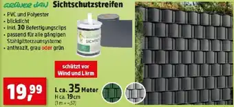 Thomas Philipps GRÜNER JAN Sichtschutzstreifen 35m Angebot