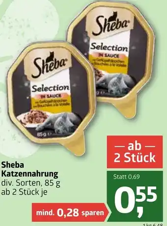 ADEG Sheba Katzennahrung 85 g Angebot