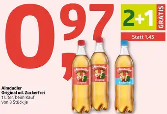 ADEG Almdudler Original Od. Zuckerfrei 1 Liter Angebot