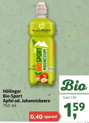 ADEG Höllinger Bio-Sport Apfel Od. Johannisbeere 750 ml Angebot