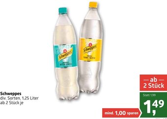 ADEG Schweppes 1.25 Liter Angebot