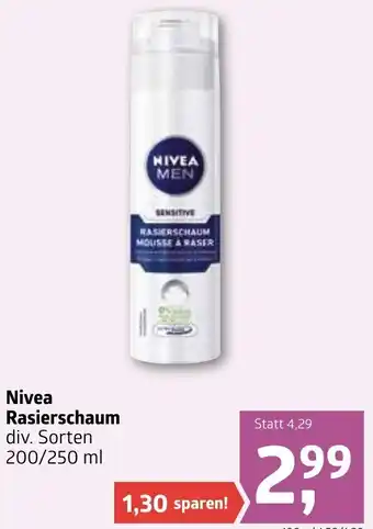 ADEG Nivea Rasierschaum 200/250 ml Angebot