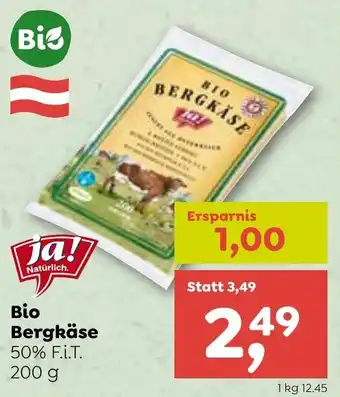 ADEG Bio Bergkäse 50% F.I.T. 200 g Angebot