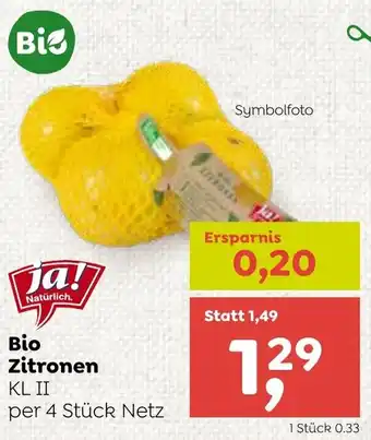 ADEG Bio Zitronen Angebot