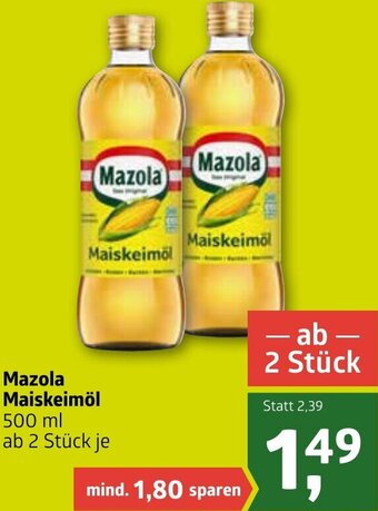 ADEG Mazola Maiskeimöl 500ml Angebot