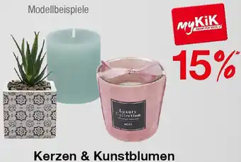 Kerzen & Kunstblumen