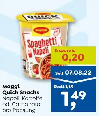 ADEG Maggi Quick Snacks Angebot