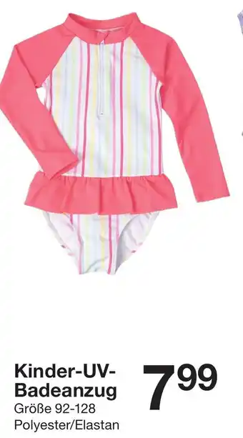 Zeeman Kinder UV Badeanzug 92-128 Angebot