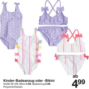 Zeeman Kinder Badeanzug Oder Bikini Angebot