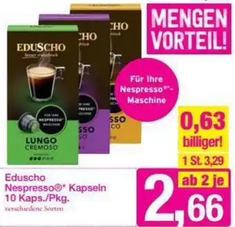 Sutterlüty Eduscho Nespresso Kapseln 10 Kaps./Pkg. Angebot