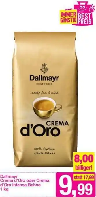 Sutterlüty Dallmayr Crema D'Oro Oder Crema D'Oro Instensa Bohne 1 Kg Angebot