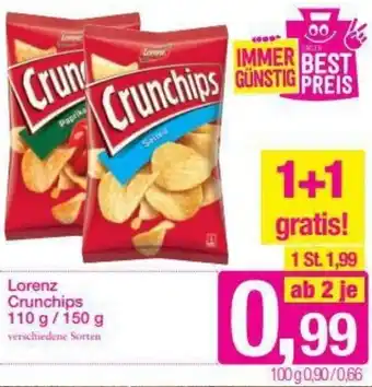 Sutterlüty Lorenz Crunchips 110/150g Angebot