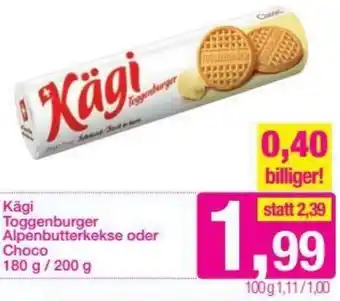 Sutterlüty Kägi Toggenburger Alpenbutterkekse Oder Choco 180g/200g Angebot