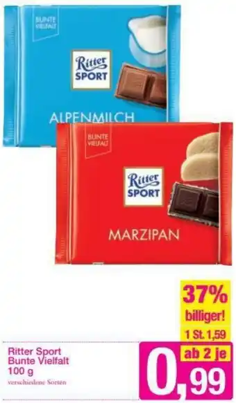 Sutterlüty Ritter Sport Bune Vielfalt 100g Angebot
