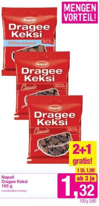 Sutterlüty Napoli Dragee Keksi 165g Angebot