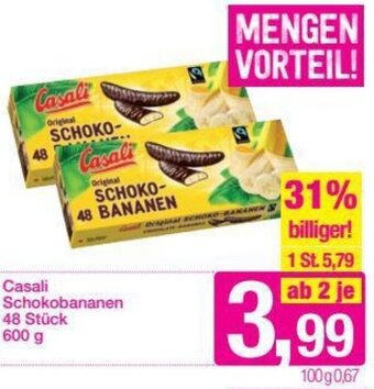 Sutterlüty Casali Schokobananen 600g Angebot
