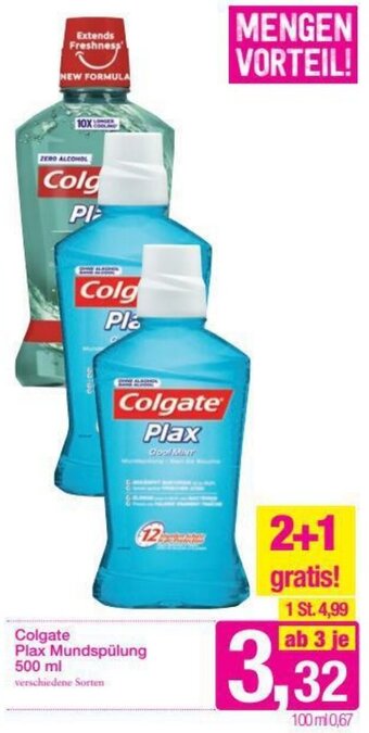 Sutterlüty Colgate Plax Mundspülung 500ml Angebot