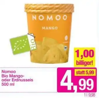 Sutterlüty Nomoo Bio Mango-Oder Erdnusseis 500 ml Angebot