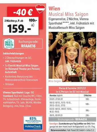 Lidl Wien Musical Miss Saigon Angebot