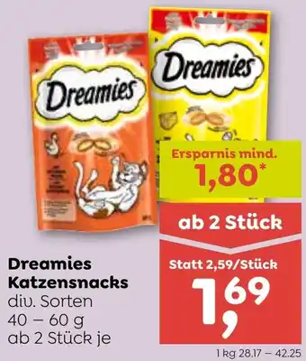 ADEG Dreamies Katzensnacks Angebot