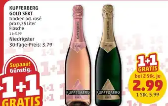 PENNY KUPFERBERG GOLD SEKT trocken od. rosé pro 0,75 Liter Angebot