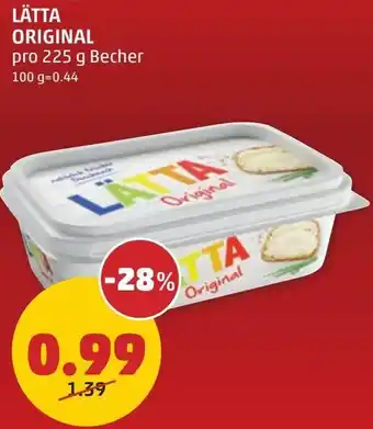 PENNY LÄTTA ORIGINAL pro 225 g Angebot