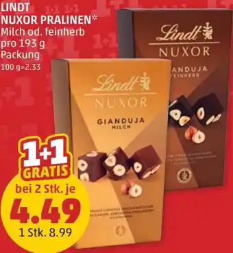 PENNY LINDT NUXOR PRALINEN 193g Angebot