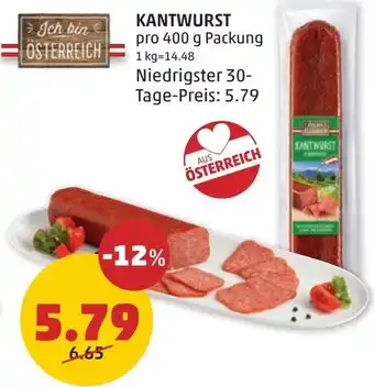 PENNY KANTWURST pro 400 g Angebot